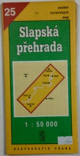 mapa - STM 25 - Slapská přehrada 1:50 000