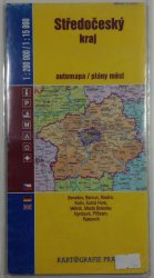 mapa - Středočeský kraj 1:200 000/1:15 000 - automapa/plány měst