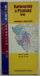 mapa - Karlovarský a Plzeňský kraj 1:200 000/1:15 000 - automapa/plány měst