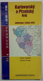 mapa - Karlovarský a Plzeňský kraj 1:200 000/1:15 000