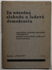 Za národnú slobodu a l´udovú demokraciu (slovensky) - 