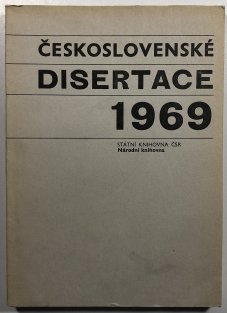 Československé disertace 1969