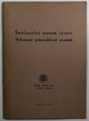 Šestijazyčný seznam výrazů - výkonové polovodičové součásti - 