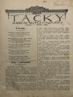 Táčky moravských novin 1-48/1922