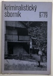 Kriminalistický sborník č.9/1979 - 