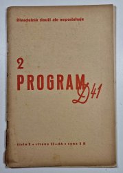 Program D41 9/1940, ročník 6, číslo 2 - Divadelní časopis
