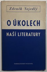 O úkolech naší literatury - 