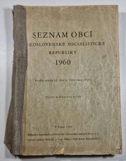 Seznam obcí Československé socialistické republiky 1960 - Podle stavu ke dni 1. července 1960
