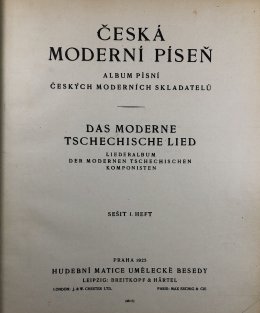 Česká moderní píseň sešit 1.