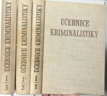 Učebnice kriminalistiky I/1+2+3