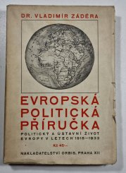 Evropská politická příručka - Politický a ústavní život Evropy v letech 1918-1933