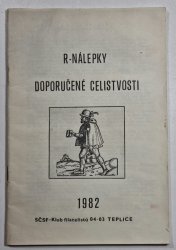 R - nálepky, doporučené celistvosti - 