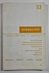 Svědectví 53/1977 ( ročník XIV ) - 