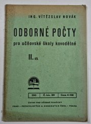 Odborné počty pro učňovské školy kovodělné 2 - 