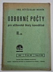 Odborné počty pro učňovské školy kovodělné 2 - 