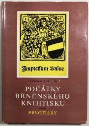 Počátky brněnského knihtisku- prvotisky - 