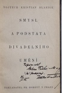 Smysl a podstata divadelního umění