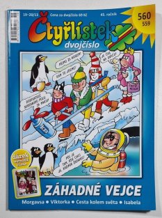 Čtyřlístek 559-560 - Záhadné vejce / Cesta kolem světa