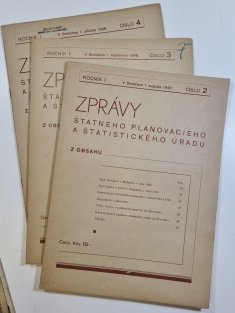 Zprávy štátneho plánovacieho a štatistického úradu č. 2-4/1946, ročník I.