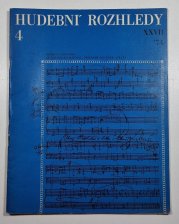 Hudební rozhledy 4 ( XXVII/74) - 