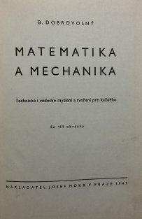 Matematika a mechanika