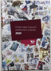 Emisní plán českých poštovních známek 2021(česky, anglicky) - 