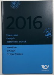 Emisní plán českých poštovních známek 2016(česky, anglicky) - 