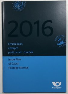 Emisní plán českých poštovních známek 2016(česky, anglicky)