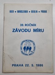 39. ročník Závodu míru - Praha 22. 5. 1986