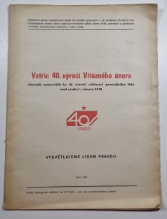 Vstříc 40. výročí Vítězného února
