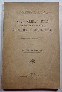 Rovnokřídlý hmyz republiky Československé