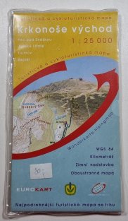 mapa - Krkonoše - východ ( Pec pod Sněžkou, Jánské Lázně, Trutnov, Žacléř ) 1:25 000