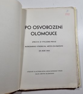 Po osvobození Olomouce