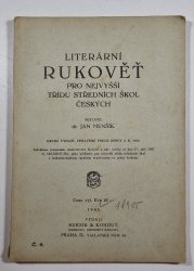 Literární rukověť pro nejvyšší třídu středních škol českých - 