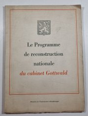 Le Programme de reconstruction nationale du cabinet Gottwald - 