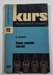 Úspora materiálu renovací - 