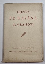 Dopisy Františka Kavána K. V. Raisovi - 