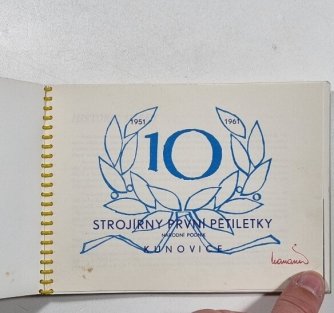 Historie 10 let strojírny první pětiletky n. p. Kunovice