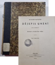 Dějepis umění II. - Umění středného věku - část textová 261 stran + část obrazová