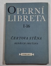 Operetní libreta I-16 - Čertova stěna - 