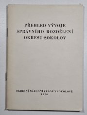 Přehled vývoje správního rozdělení okresu Sokolov - 