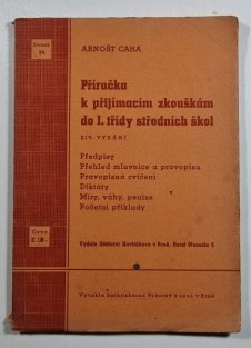 Příručka k přijímacím zkouškám do I. třídy středních škol