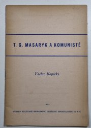 T.G. Masaryk a komunisté - 