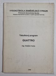 Tabulkový program Quattro - 