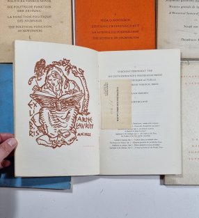 Novinářská knihovna A. Laurina - Politická funkce novin, Věda o novinách, Všeobecné dějiny periodického tisku, Zpravodajství, Současný periodický tisk, Dodatky