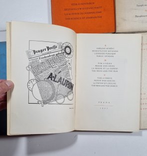 Novinářská knihovna A. Laurina - Politická funkce novin, Věda o novinách, Všeobecné dějiny periodického tisku, Zpravodajství, Současný periodický tisk, Dodatky