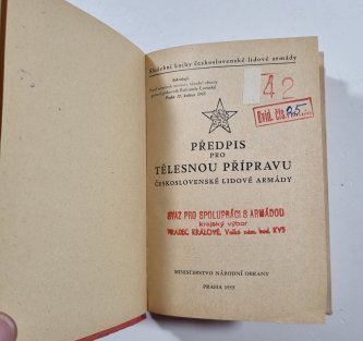 Předpis pro tělesnou přípravu Československé lidové armády