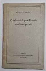 O některých problémech současné poesie - 