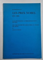 Le Prix Nobel en 1984 - O patetickém a lyrickém stavu ducha - česko-anglický text