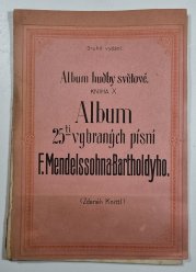 Album 25ti vybraných písní F. Mendelssohna-Bartholdyho - 